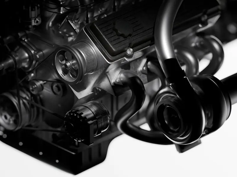 Motor üzerine monte turboşarj ünitesi